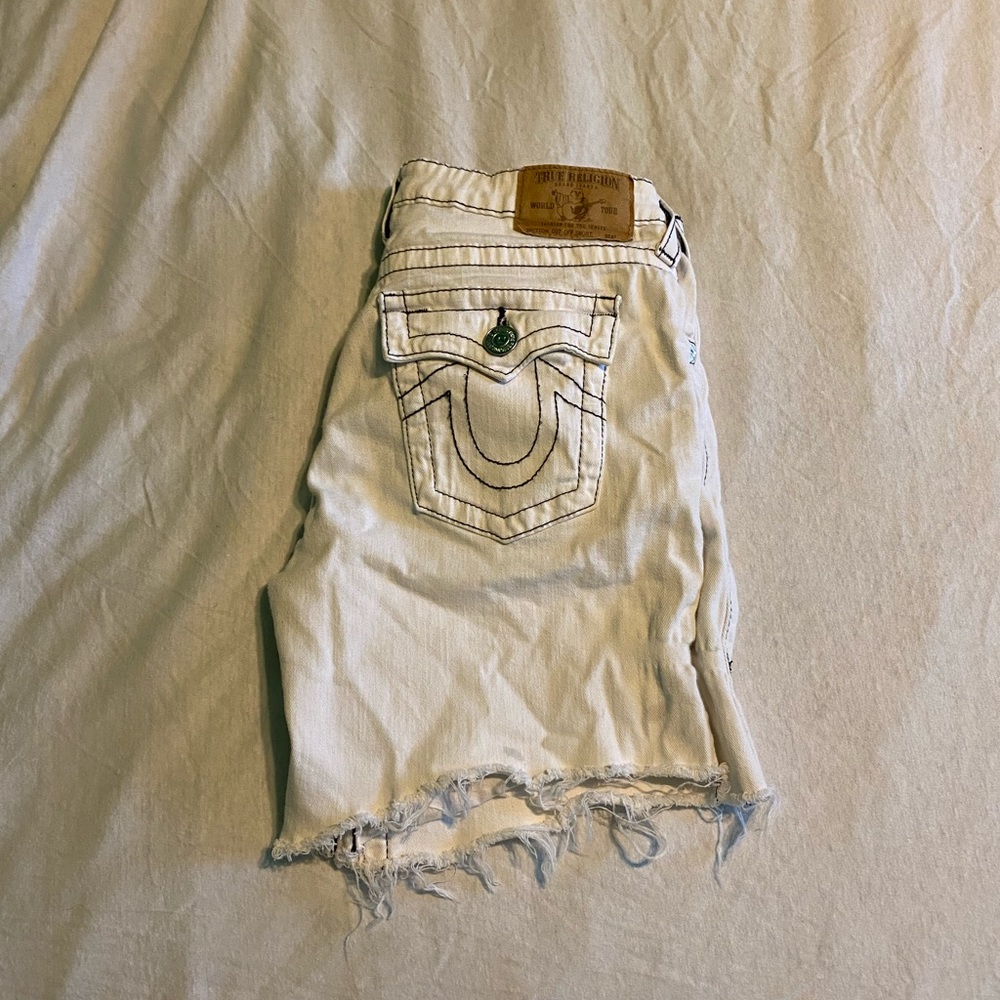 True religion cut off shorts
